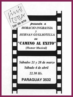 Afiche "Camino al xito"