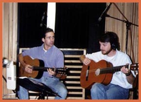 Hernn Gugliotella y Horacio Ingrasia. Los Delache grabando en la Universidad de Amsterdam